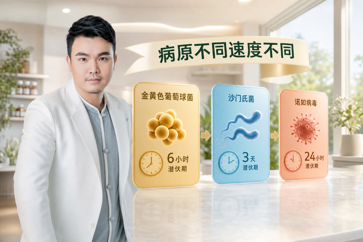 段落插圖：段落2：病原體種類不同，危險速度截然不同