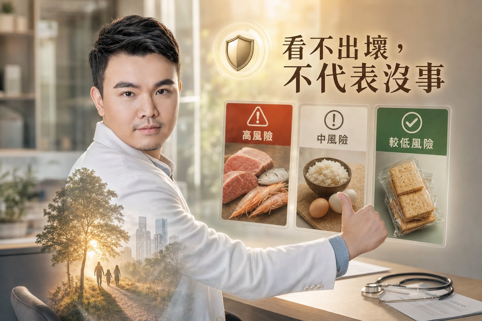 段落插圖：段落3：高風險食物比較
