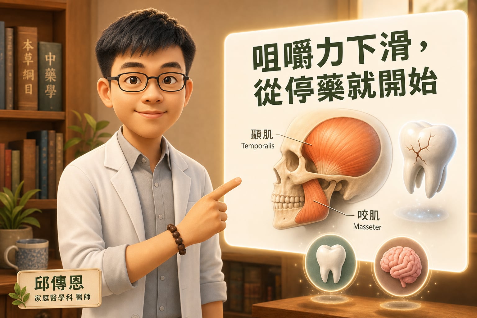 咀嚼力退化：肌少症在口腔的具體呈現