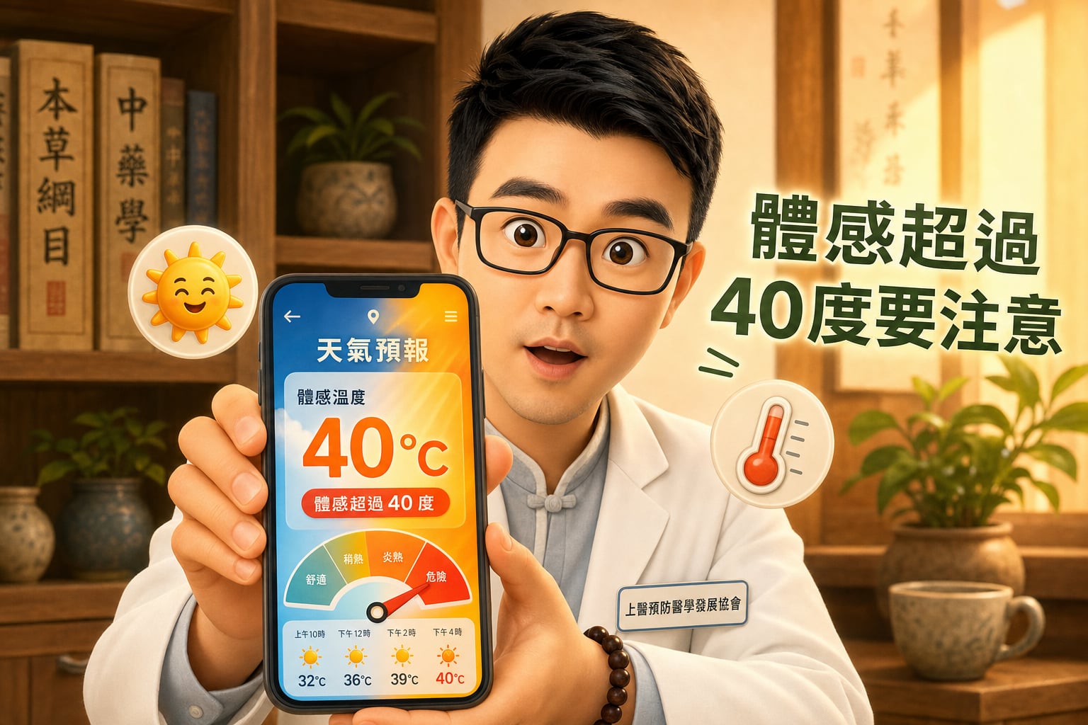 一、出門前確認高溫資訊，是防護鏈的第一關